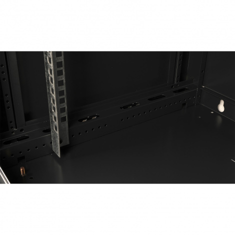 Шкаф 19" телекоммуникационный настенный, 12U 635x600х450 мм, дверь перфорация, черный